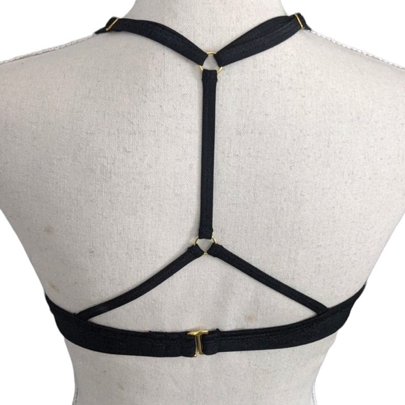 Collections by Catalina Push Up Bikini Top Black Strappy - Picture 2 of 10